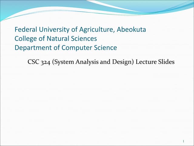 System Analysis and Design in a changing world 5th edition