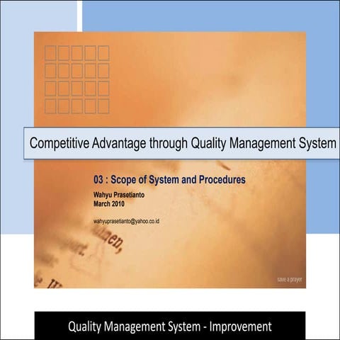 CA Quality Management System