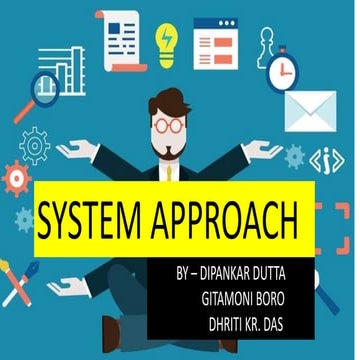 System approach contingency approach  