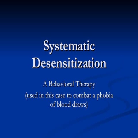 Systematic Desensitization