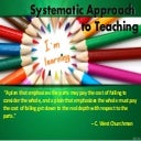 Systematic approach of teaching