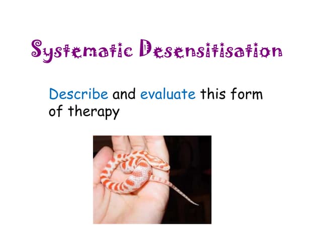 Systematic Desensitization