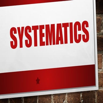 SYSTEMATICS and EVOLUTIONARY THOUGHTS.pptx