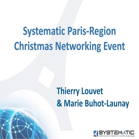 Systematic xmas networking event   presentation