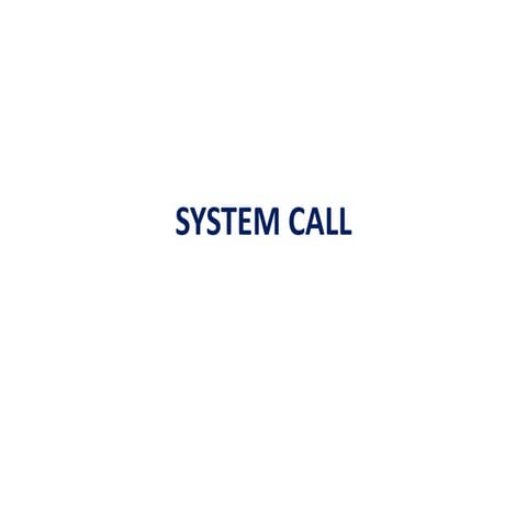 System call