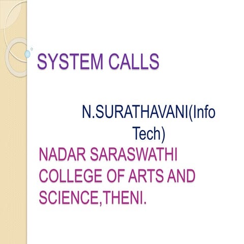 System calls