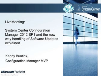 System Center Configuration Manager 2012 SP1 and the new way of handling soft...
