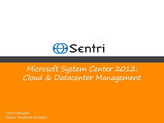 SystemCenter webinar 12 6 12