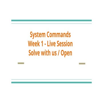 System Commands Week1 Live session.pdf... | PDF