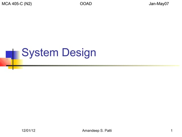System design