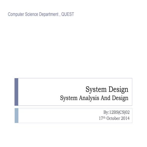 System design