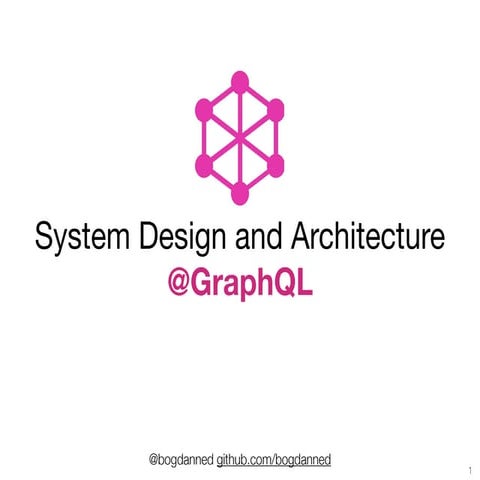 System design and architecture GgraphQL Public