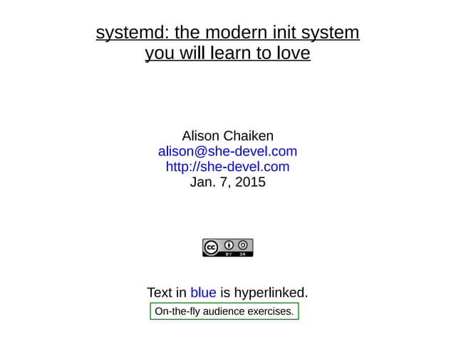 Systemd: the modern Linux init system you will learn to love