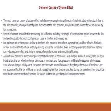 System effect on fan performance.pptx