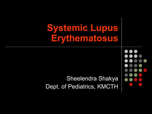Lupus Final Presentation | PPT