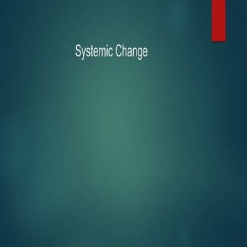 Systemic Change-Systemic Change-Systemic | PPTX