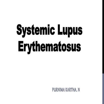 Systemic lupus erythematosis
