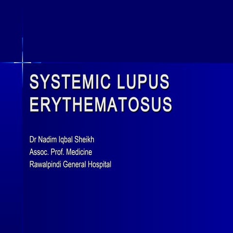 Systemic lupus erythematosus