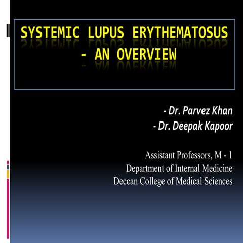 Systemic lupus erythematosus   overview