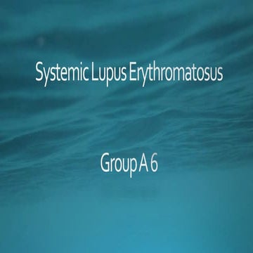 Systemic Lupus Erythromatosus (SLE).PPTX