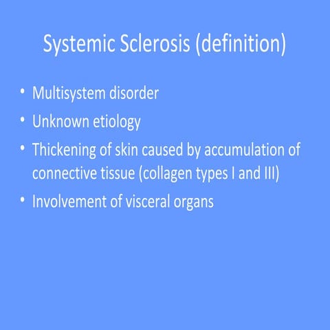Systemic sclerosis