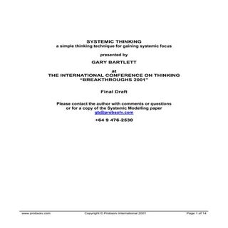 UP LBL880 - Article on Systemic Thi...