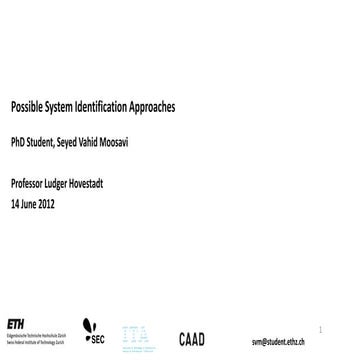 System identification and Surrogate Modeling