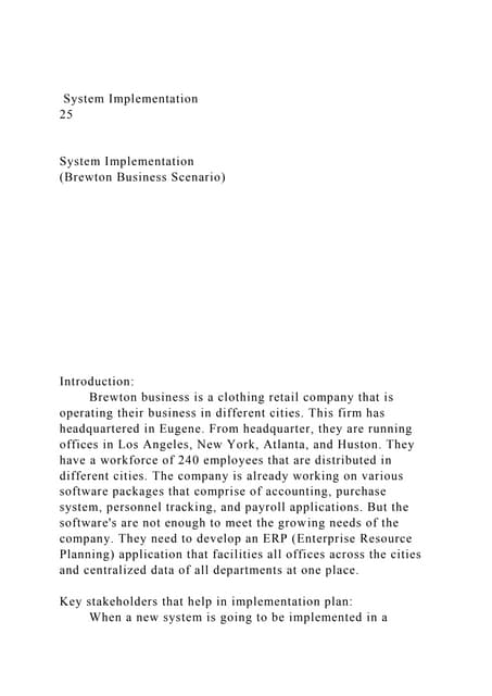System Implementation .docx
