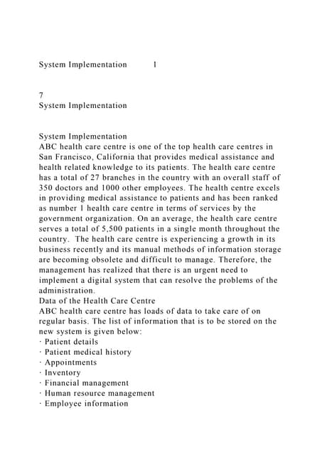 System Implementation 17System Implement.docx