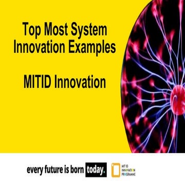Social Innovation Examples - MIT ID Innovation | PPTX