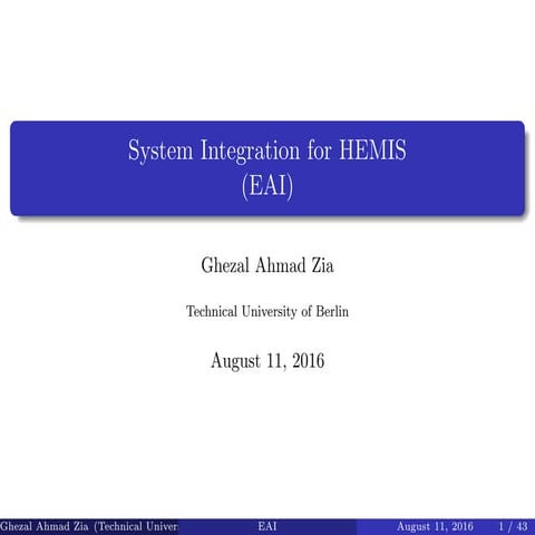 System integration for HEMIS
