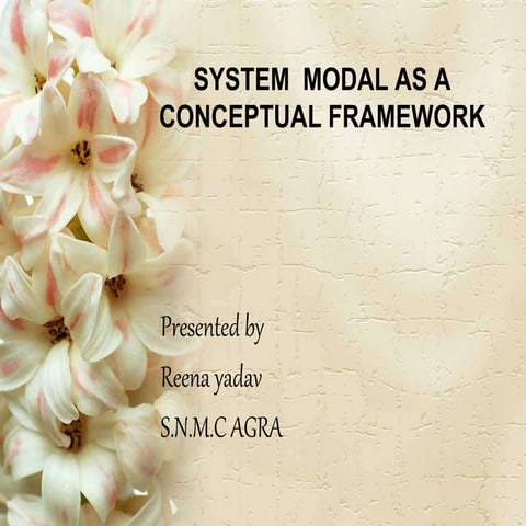 system modal CONCEPTUAL FRAMEWORK IN RESEARCH .ppt