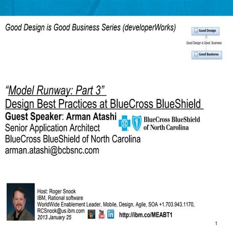 Model Runway, Part 3 Design Best Practices at Blue Cross BlueShield