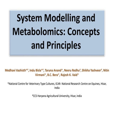 System Modelling and Metabolomics.pptx