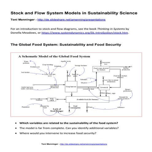 System Models in Sustainability Science