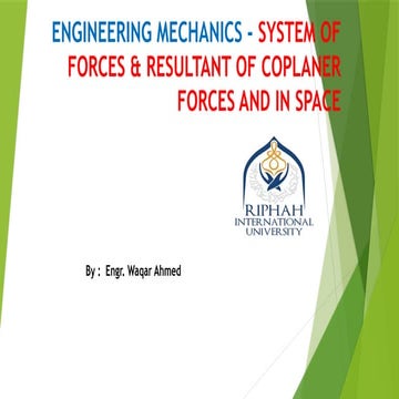 system of Forces Lecture  2.pptx ( Engineering Mechanics)