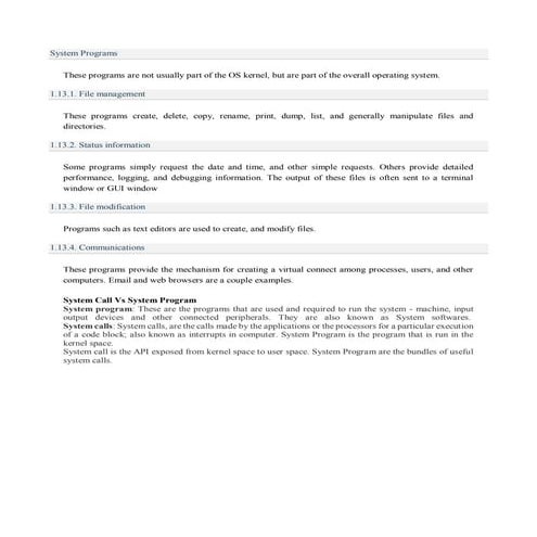 System programs | PPTX