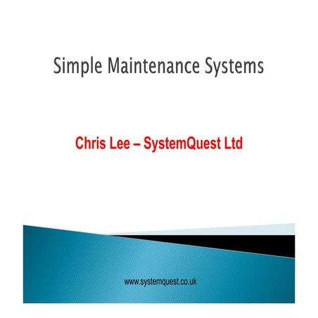 SystemQuest Ltd - Simple Maintenance Systems