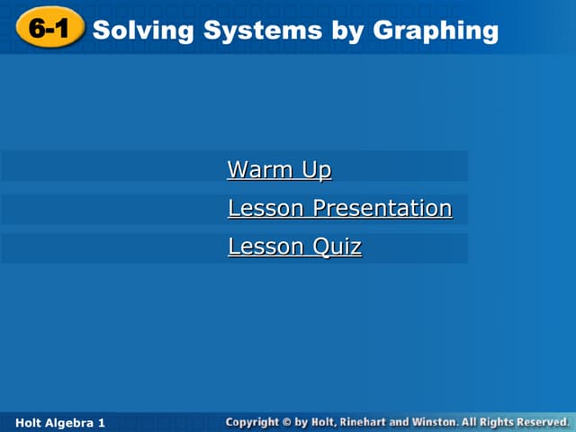 Systems Of Equations