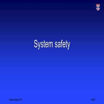 System safety