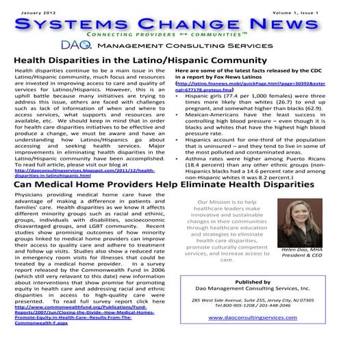 DAO_Systems Change News_January2012_vol.1_issue1