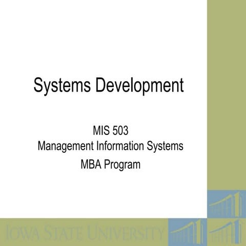 Systems development   fall 2006