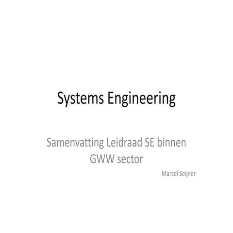 Systems Engineering