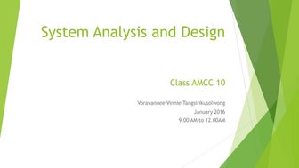 Systems imlementation for Kasetsart University 