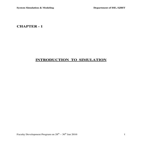 System simulation & modeling notes[sjbit]