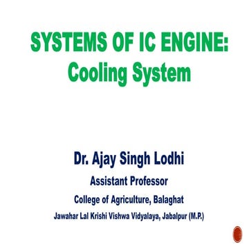 SYSTEMS OF IC ENGINE- Cooling System.pptx