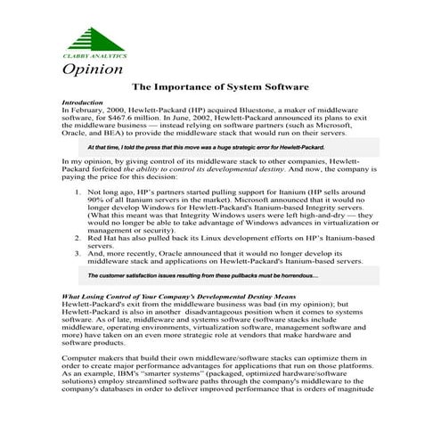 The Importance of System Software | PDF | Cloud Computing | Internet