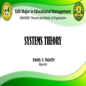 Systems Theory - Taghoy, Ramil V. 2.pptx