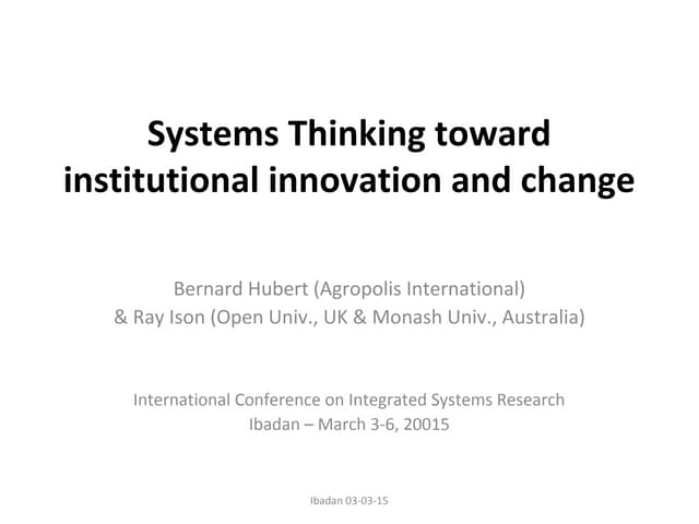 System thinking phd thesis