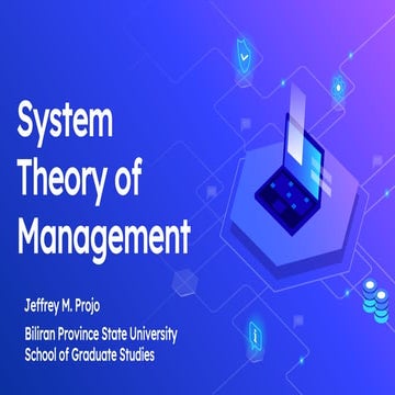 System theory of management  bipsu-converted
